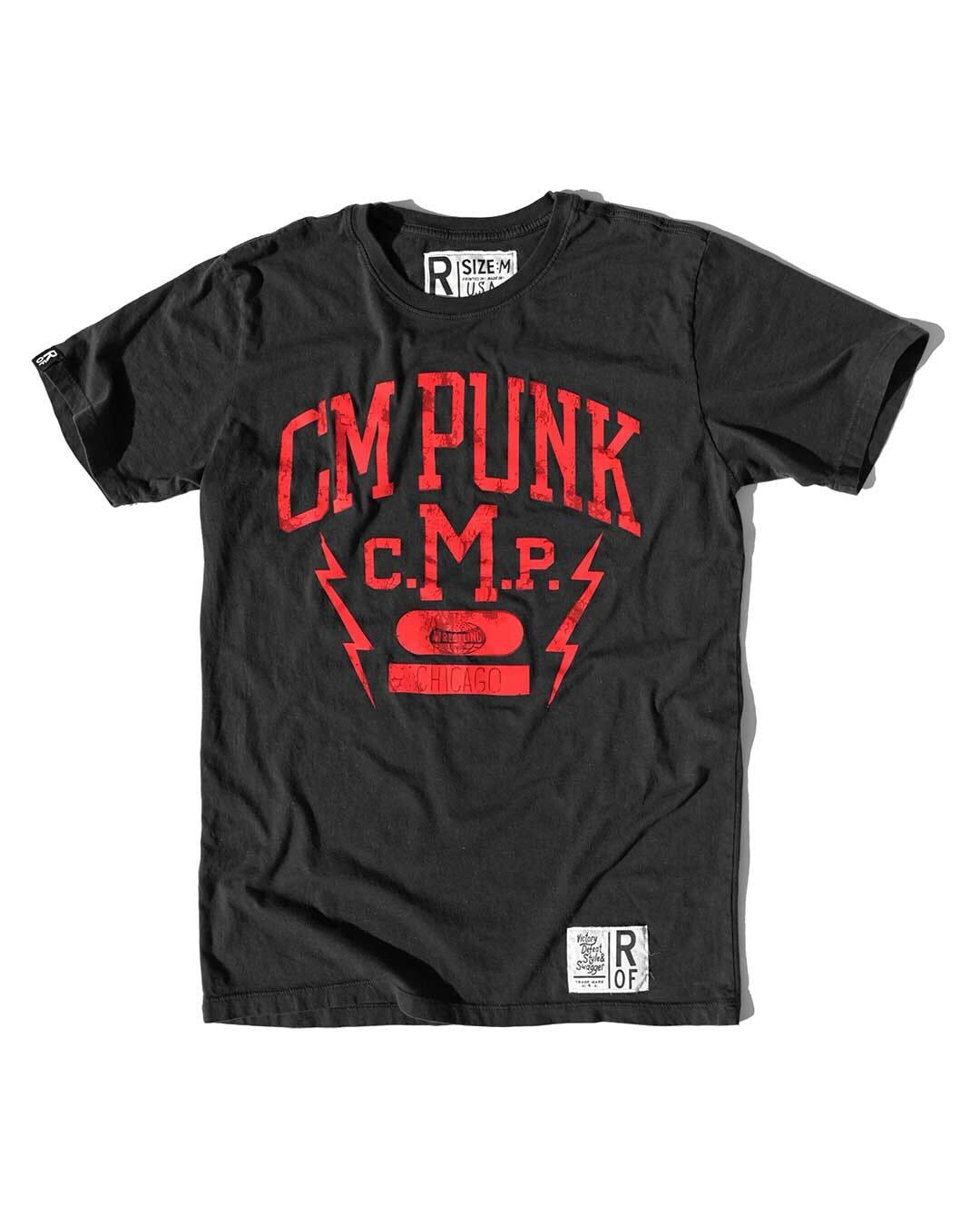 CM Punk Vintage Black Tee