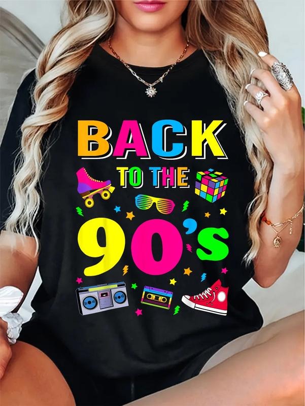cotton 90s retro motto I love 90's T-Shirt casual Fashion graphic tees for women Hoodie, Sweatshirt | UrbanDripWear.com