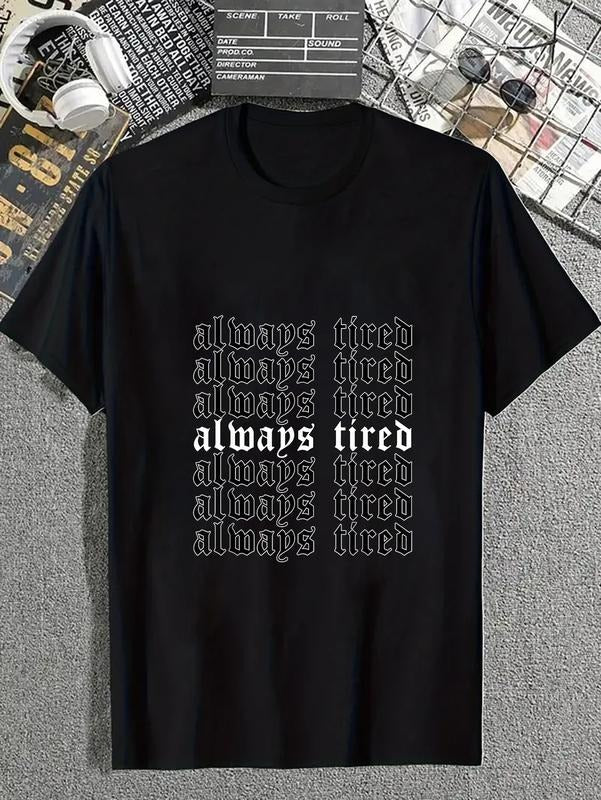 cotton Always Tired - Aesthetic Soft Grunge Goth Egirl Eboy T-Shirt casual Fashion graphic tees for women Hoodie, Sweatshirt