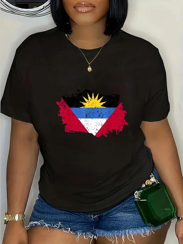 cotton Antigua And Barbuda Flag T-Shirt casual Fashion graphic tees women Hoodie, Sweatshirt | UrbanDripWear.com