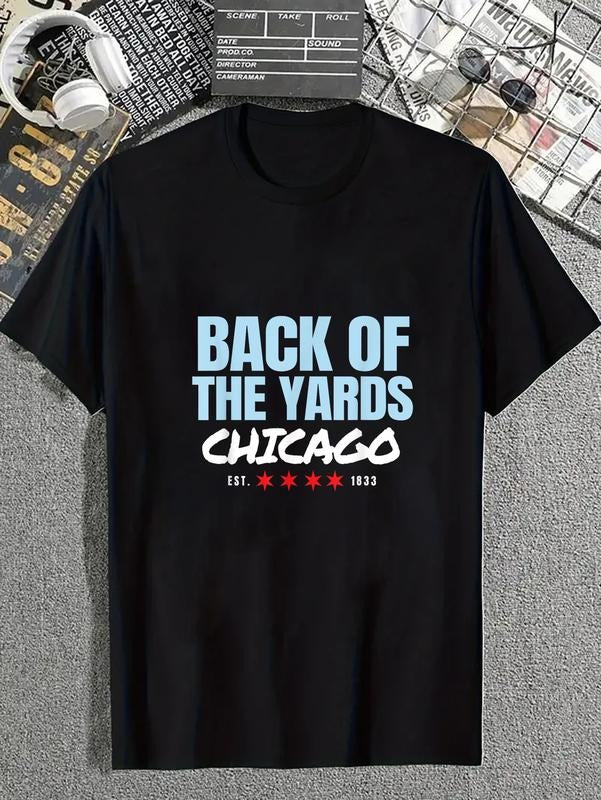 cotton Back of the Yards Chicago T-Shirt for Men Women T-Shirt casual Fashion graphic tees for women Hoodie, Sweatshirt