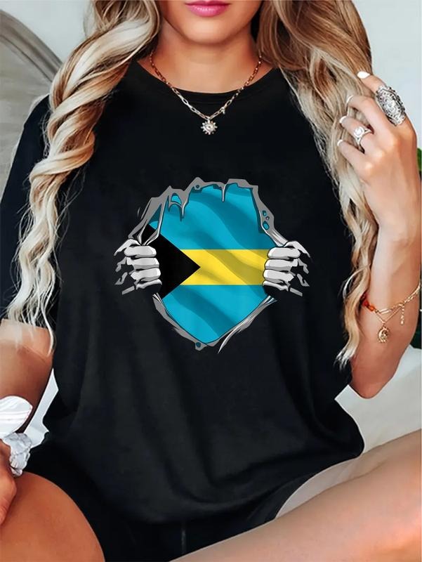 cotton Bahamas Tshirt Super Bahamian Flag Bahamas Independence T-Shirt casual Fashion graphic tees Hoodie, Sweatshirt