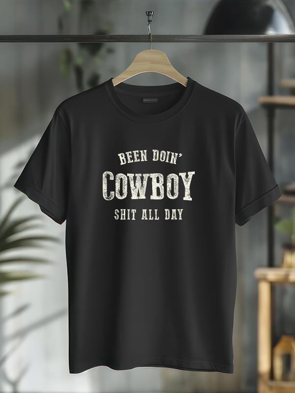 cotton Been Doing Cowboy Stuff | Western Rodeo American T-Shirt casual Fashion graphic tees for women Hoodie, Sweatshirt