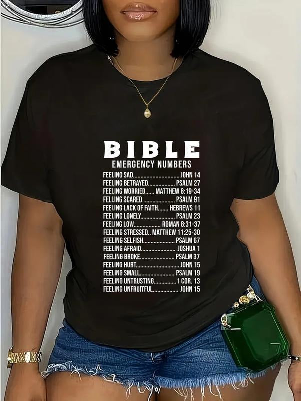 cotton Bible Emergency Hotline Numbers T-Shirt casual Fashion graphic tees women Hoodie, Sweatshirt | UrbanDripWear.com