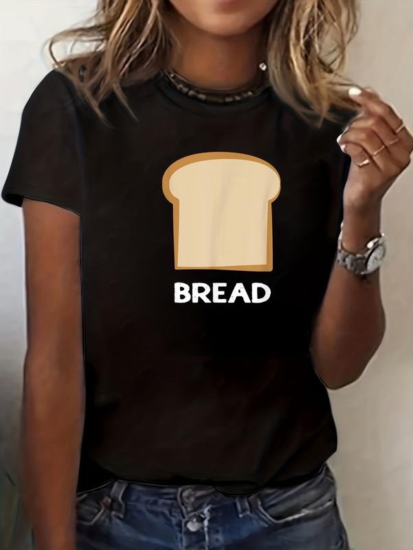 cotton Bread Design Slice of Bread T-Shirt casual Fashion graphic tees for women Hoodie, Sweatshirt | UrbanDripWear.com