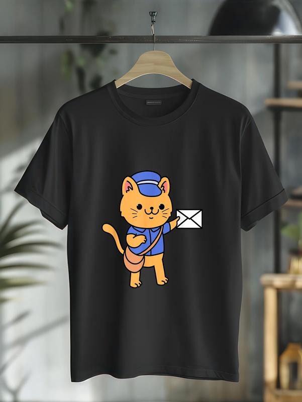 cotton Cat Mail Carrier Gift For Mailman T-Shirt casual Fashion graphic tees for women Hoodie, Sweatshirt | UrbanDripWear.com