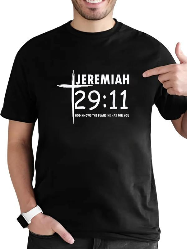 cotton Christian Jeremiah 29:11 Bible Verse T-Shirt T-Shirt casual Fashion graphic tees Hoodie, Sweatshirt
