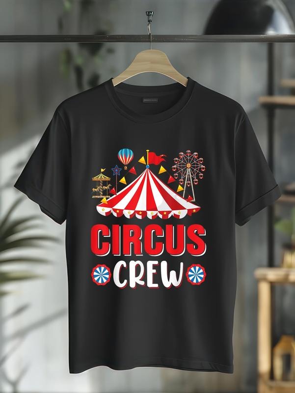 cotton Circus Crew Funny Circus Staff Costume Circus Theme Party T-Shirt casual Fashion graphic tees for women Hoodie,...
