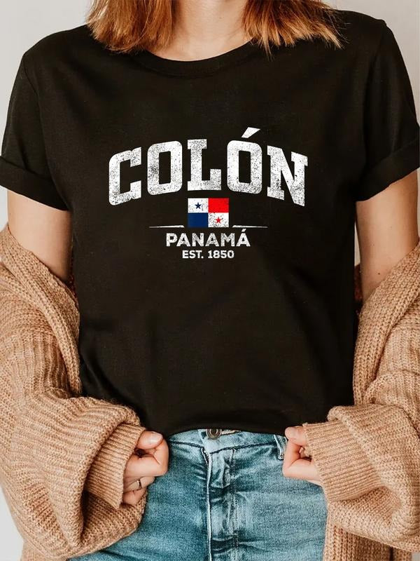 cotton Colon Panama T-Shirt casual Fashion graphic tees women Hoodie, Sweatshirt | UrbanDripWear.com