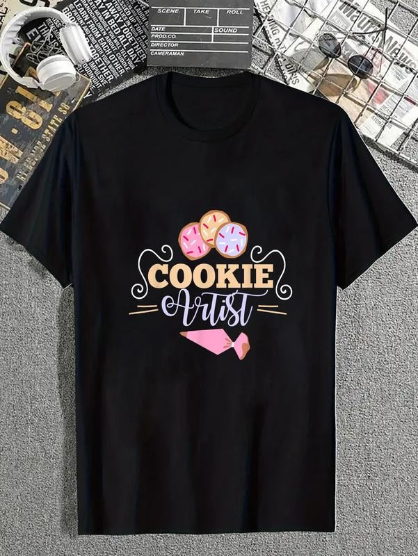 cotton Cookie Decorator Baker Design for Cookie Cutter Fans T-Shirt casual Fashion graphic tees women Hoodie, Sweatshirt