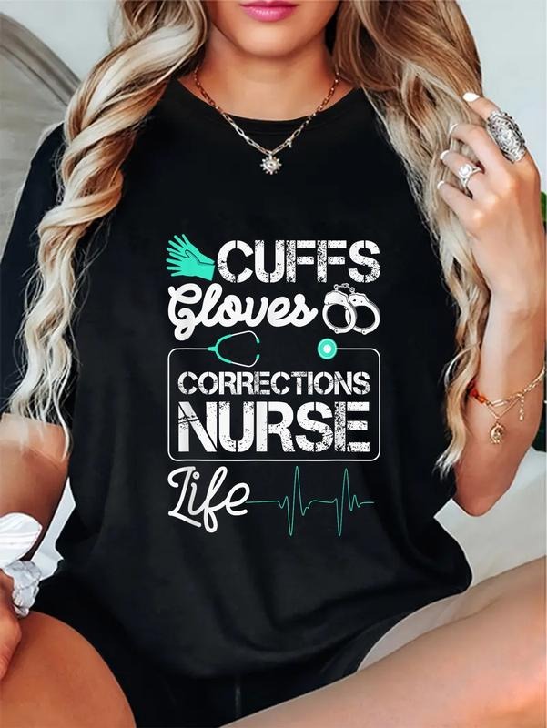 cotton Cuffs Gloves Corrections Nurse Life T-Shirt casual Fashion graphic tees for women Hoodie, Sweatshirt