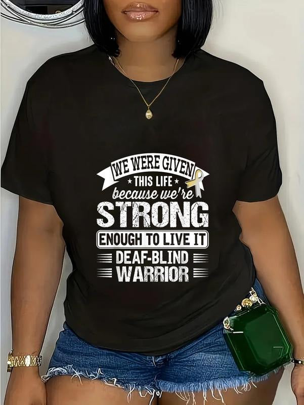 cotton Deaf Blind Awareness T Shirt T-Shirt casual Fashion graphic tees women Hoodie, Sweatshirt | UrbanDripWear.com