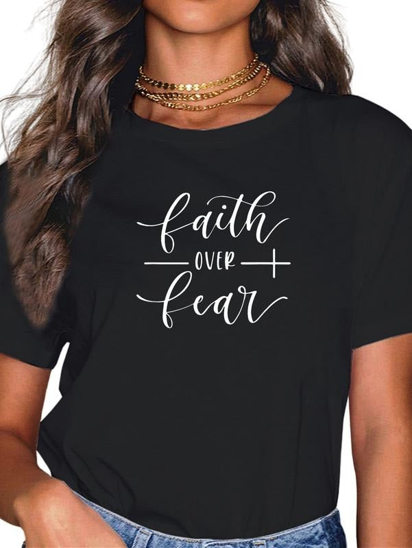 cotton Faith Over Fear Y'all Need Jesus Christ Christian Men Women T-Shirt casual Fashion graphic tees women Hoodie,...