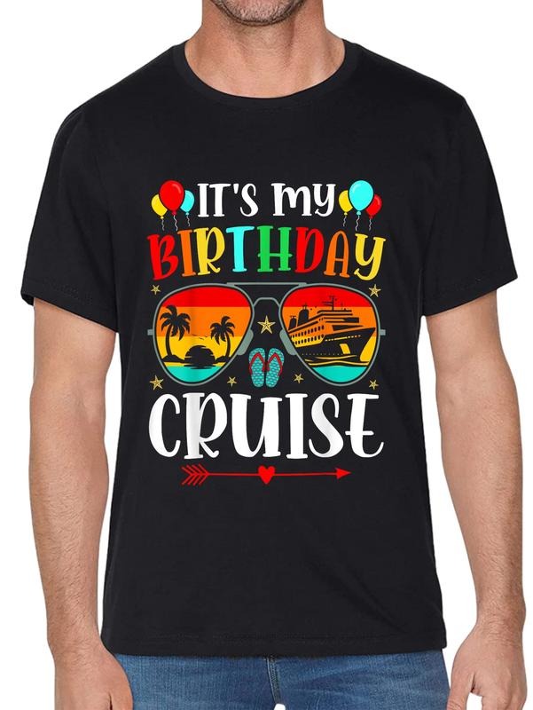 cotton Family Birthday Cruising Sunglass It's my Birthday Cruise T-Shirt casual Fashion graphic tees women Hoodie, Sweatshirt