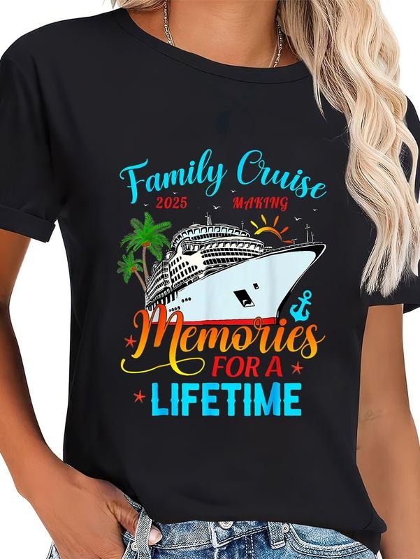 cotton Family Cruise 2025 Making Memories For A Lifetime Beach T-Shirt casual Fashion graphic tees women Hoodie, Sweatshirt