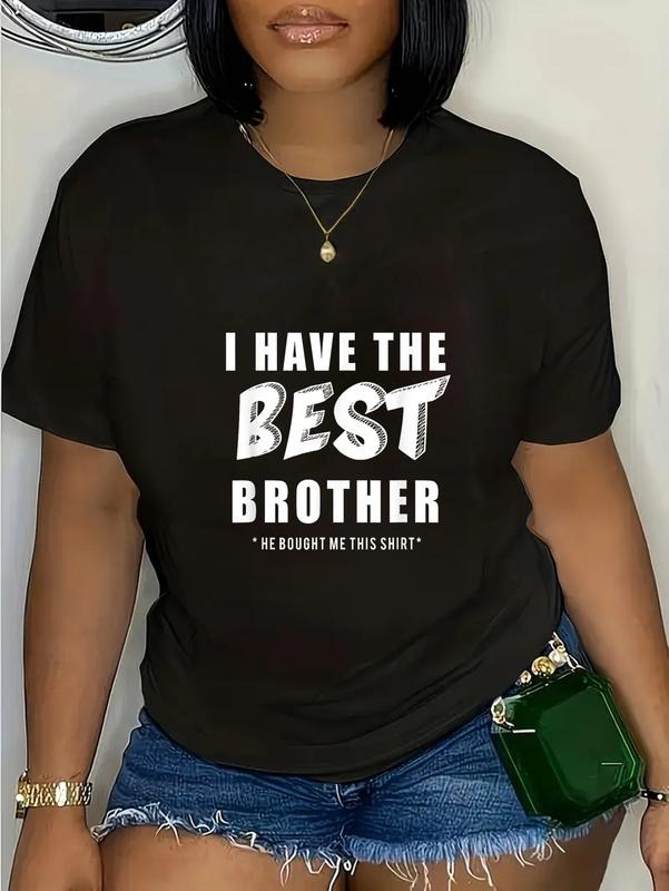 cotton Funny I Have the Best Brother He Bought Me This Shirt T-Shirt casual Fashion graphic tees women Hoodie, Sweatshirt