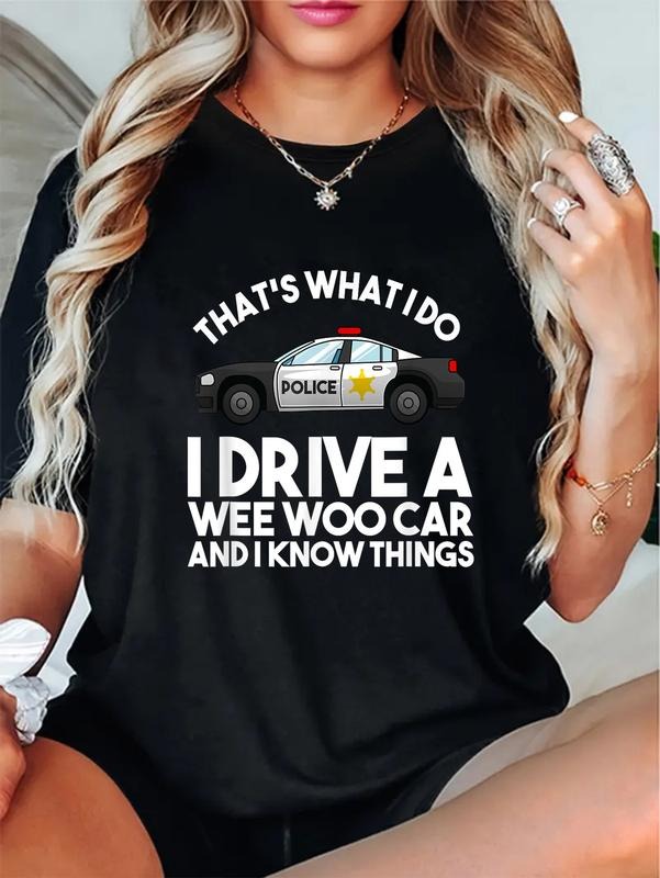 cotton Funny Police Officer Gift For Cop Law Enforcement Men Women T-Shirt casual Fashion graphic tees women Hoodie,...