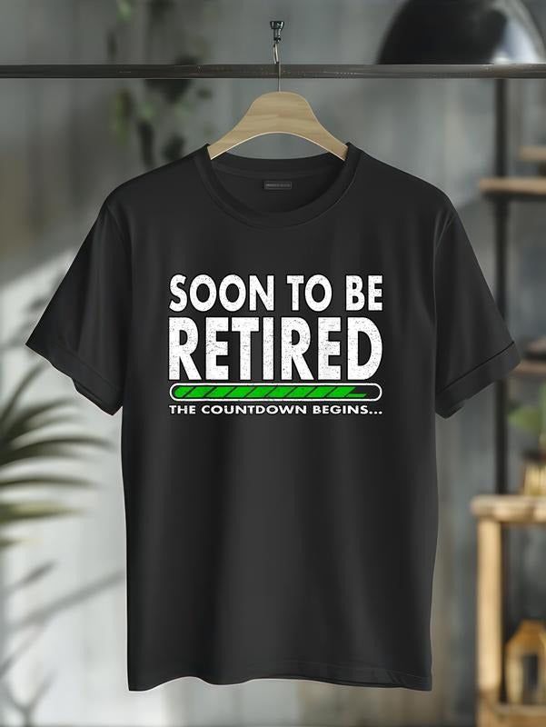 cotton Funny Soon to Be Retired the Countdown Begins for Retirement T-Shirt casual Fashion graphic tees women Hoodie,...