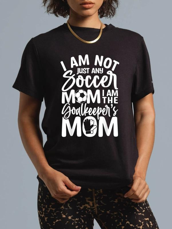 cotton Goalkeeper Mom - Soccer Goalie Mama Mothers Day Women T-Shirt casual Fashion graphic tees women Hoodie, Sweatshirt