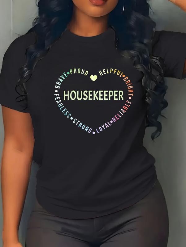 cotton Housekeeper Housekeeping T-Shirt casual Fashion graphic tees for women Hoodie, Sweatshirt | UrbanDripWear.com