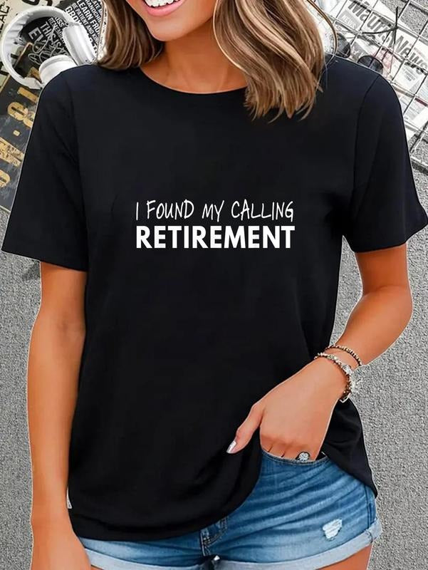 cotton I Found My Calling Retirement T-Shirt casual Fashion graphic tees women Hoodie, Sweatshirt | UrbanDripWear.com