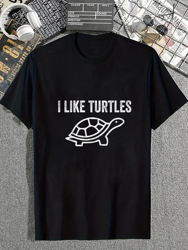 cotton I Like Turtles Cute Funny Turtle Pet Shirt T-Shirt casual Fashion graphic tees for women Hoodie, Sweatshirt