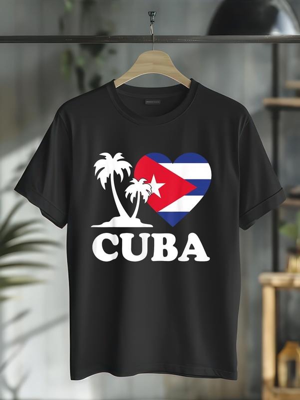 cotton I Love Cuba Cuban Flag Heart Men Women Kids T-Shirt casual Fashion graphic tees for women Hoodie, Sweatshirt