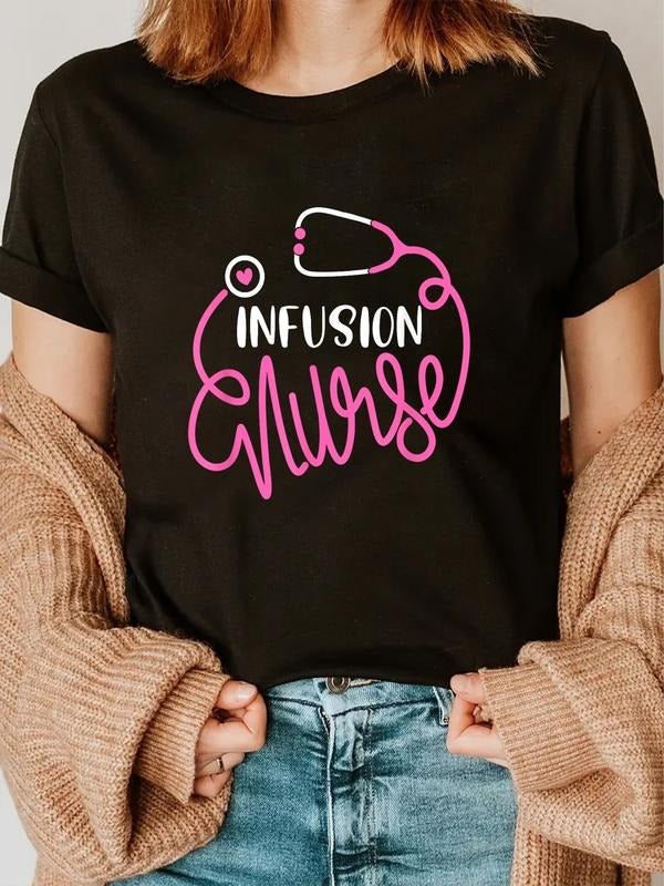 cotton Infusion Nurse Funny RN Chemotherapy Infusion Therapy Nurse T-Shirt casual Fashion graphic tees Hoodie, Sweatshirt