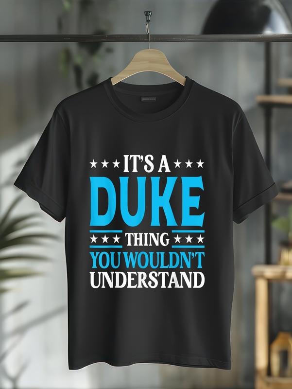 cotton It's A Duke Thing Surname Funny Family Last Name Duke T-Shirt casual Fashion graphic tees for women Hoodie, Sweatshirt