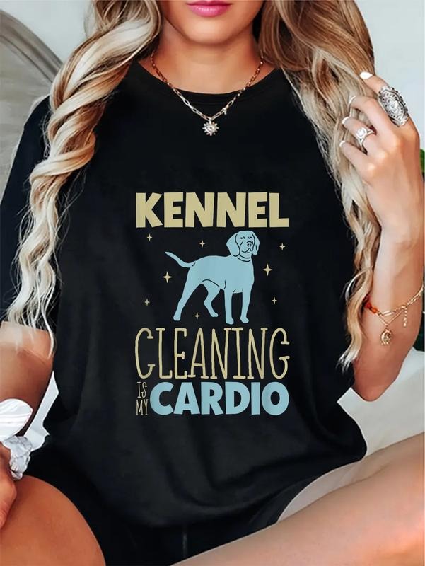 cotton Kennel cleaning is my cardio - Animal shelter worker T-Shirt casual Fashion graphic tees women Hoodie, Sweatshirt