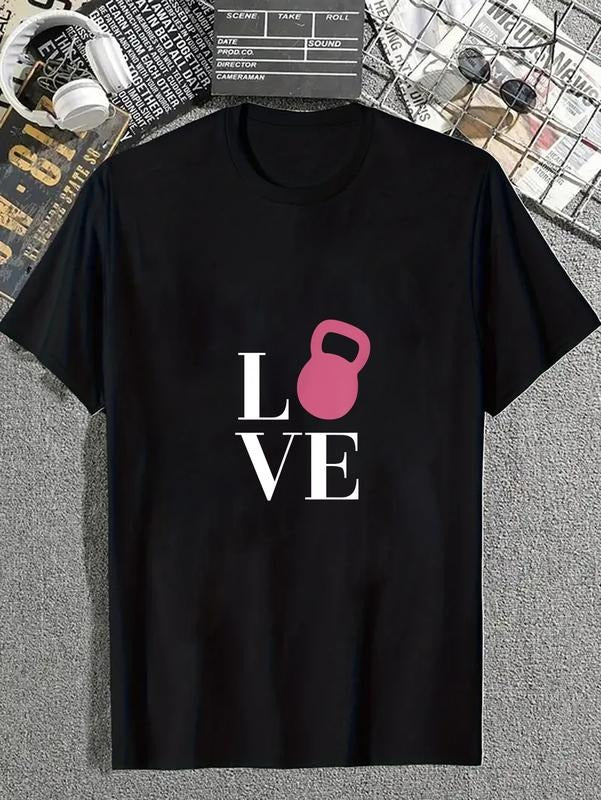 cotton Love Kettlebell Workout Exercise T-Shirt T-Shirt casual Fashion graphic tees for women Hoodie, Sweatshirt