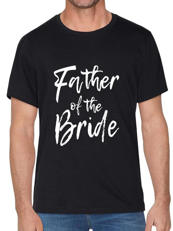 cotton Matching Bridal Party for Family Father of the Bride T-Shirt casual Fashion graphic tees for women Hoodie, Sweatshirt