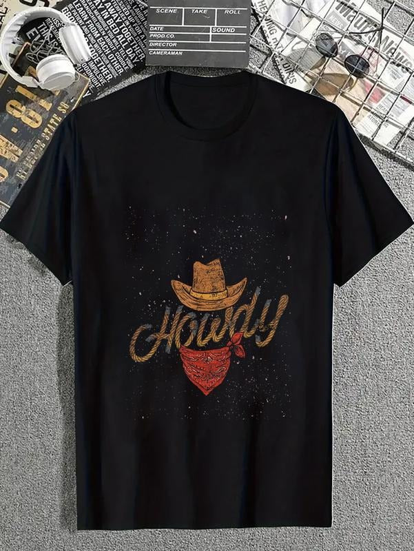 cotton Men's Western T-Shirt Black Small casual Fashion graphic tees for women Hoodie, Sweatshirt | UrbanDripWear.com