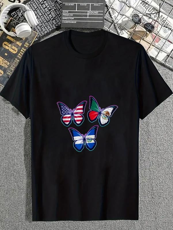 cotton Multiculti Heritage. El Salvador Mexico and the USA T-Shirt casual Fashion graphic tees for women Hoodie, Sweatshirt