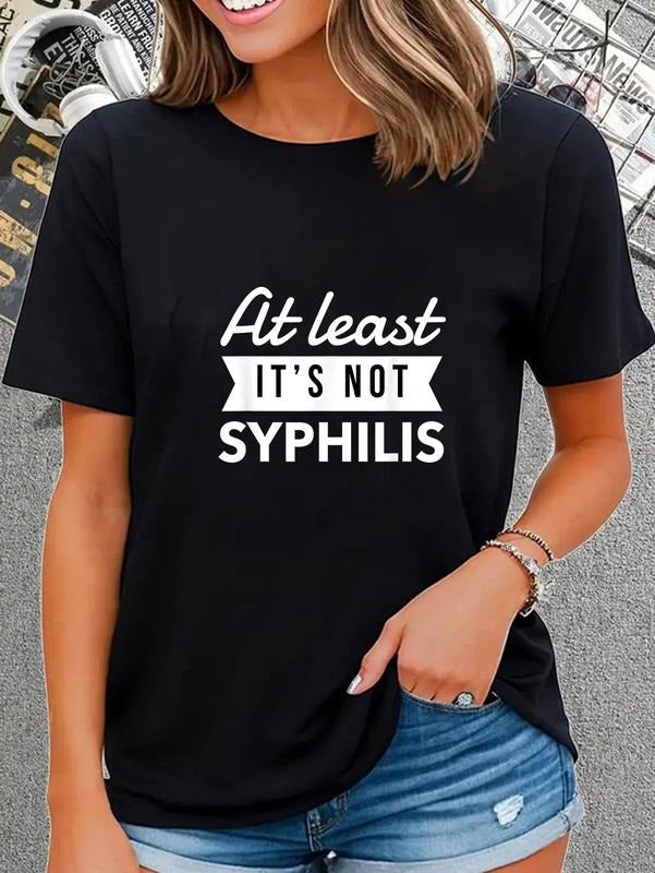 cotton Not Syphilis Funny Post Surgery Gag Gifts Get Well Soon Gift T-Shirt casual Fashion graphic tees Hoodie, Sweatshirt
