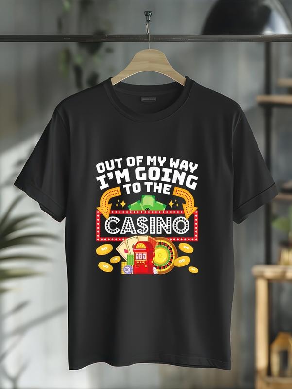 cotton Out Of My Way I'm Going To The Casino Las Vegas Gambling T-Shirt casual Fashion graphic tees for women Hoodie,...