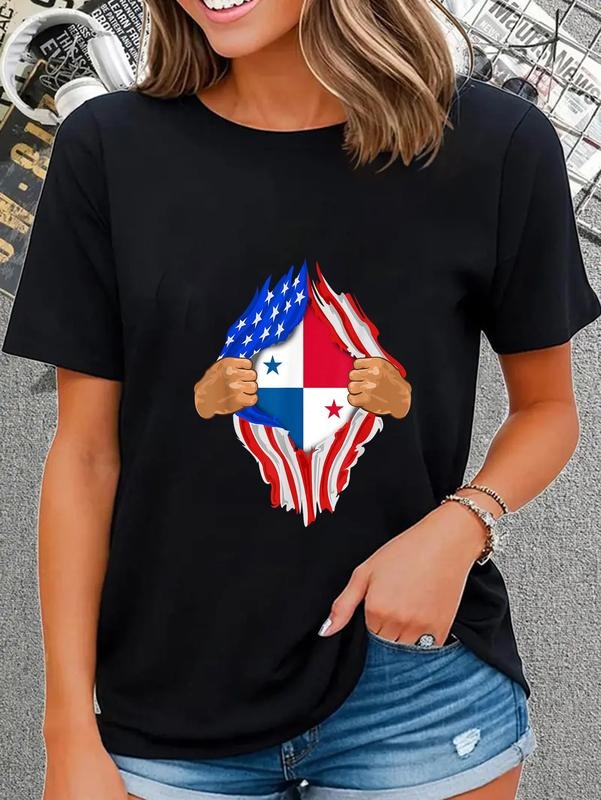 cotton Panamanian Blood Inside Me T-Shirt | Panama Flag Gift T-Shirt casual Fashion graphic tees women Hoodie, Sweatshirt