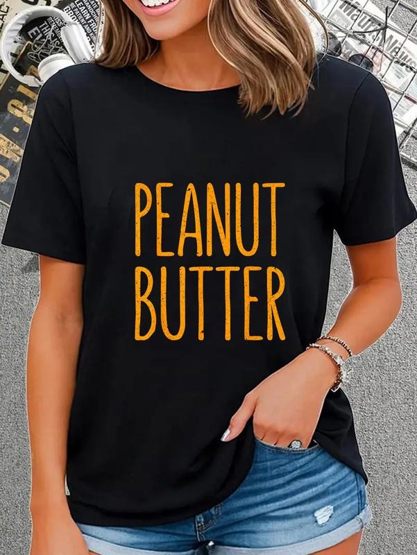 cotton Peanut Butter T-Shirt Matching Shirt T-Shirt casual Fashion graphic tees women Hoodie, Sweatshirt | UrbanDripWear.com