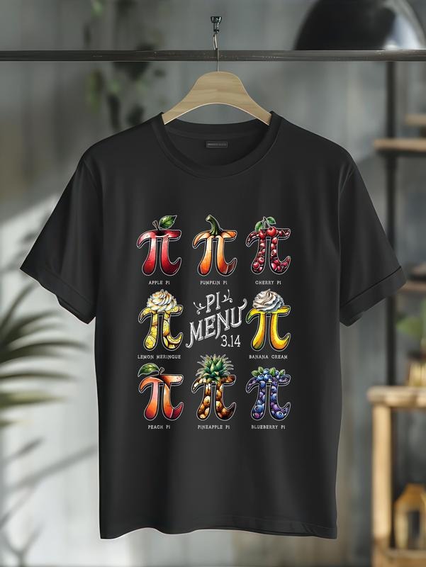 cotton Pi Menu Pi Day 3.14 Funny Fruit Pie Menu Teachers Math Lover T-Shirt casual Fashion graphic tees for women Hoodie,...