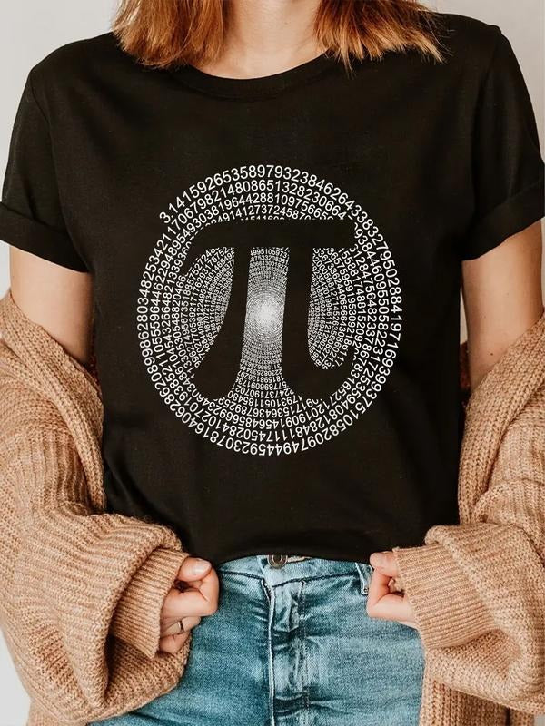 cotton Pi T-Shirt 3,14 Pi Number Symbol Math Science Gift T-Shirt casual Fashion graphic tees Hoodie, Sweatshirt