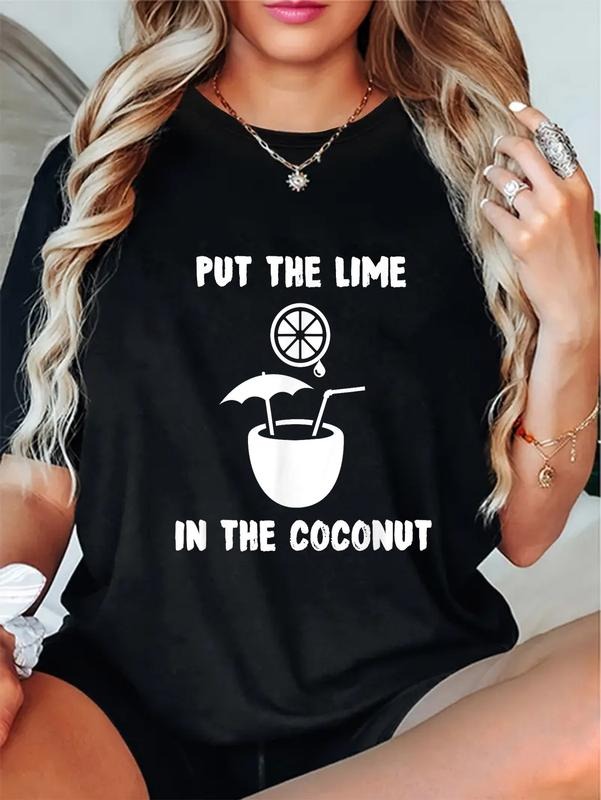 cotton Put The Lime In The Coconut Funny Tshirt | Gift Idea casual Fashion graphic tees Hoodie, Sweatshirt