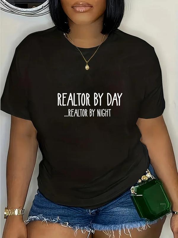cotton Realtor By Day... Realtor By Night | Funny Real Estate Shirt T-Shirt casual Fashion graphic tees women Hoodie,...