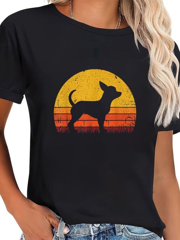 cotton Retro Chihuahua Men Women Dog Mom Dad Chihuahua T-Shirt casual Fashion graphic tees for women Hoodie, Sweatshirt