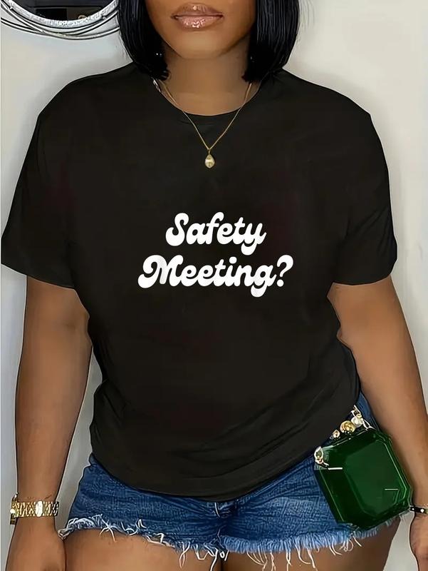 cotton Safety Meeting? Apparel T-Shirt casual Fashion graphic tees women Hoodie, Sweatshirt | UrbanDripWear.com