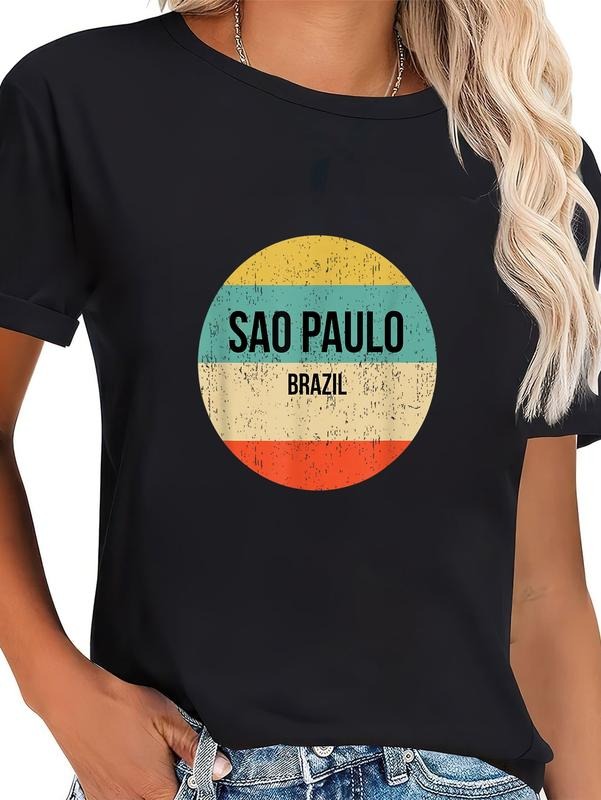 cotton Sao Paulo Brazil Apparel & Gifts T-Shirt casual Fashion graphic tees women Hoodie, Sweatshirt | UrbanDripWear.com