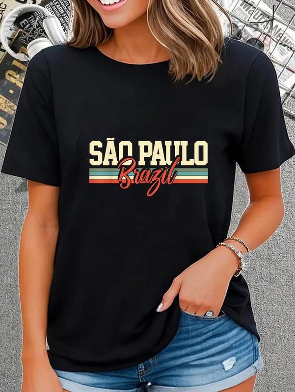 cotton Sao Paulo Brazil Gift T-Shirt casual Fashion graphic tees Hoodie, Sweatshirt | UrbanDripWear.com