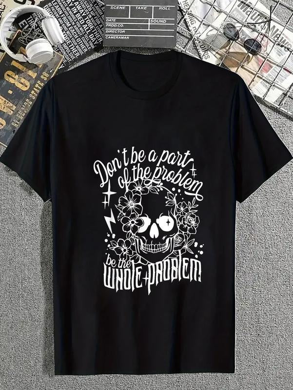 cotton Sarcastic Don't Be Part Of The Problem Be The Whole Problem T-Shirt casual Fashion graphic tees for women Hoodie,...