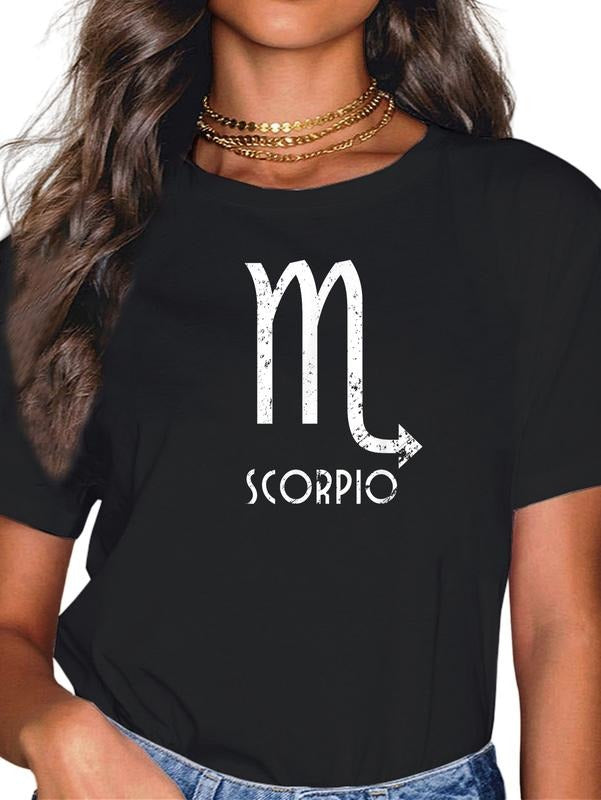 cotton Scorpio Zodiac Sign October November Birthday Gift T-Shirt casual Fashion graphic tees for women Hoodie, Sweatshirt