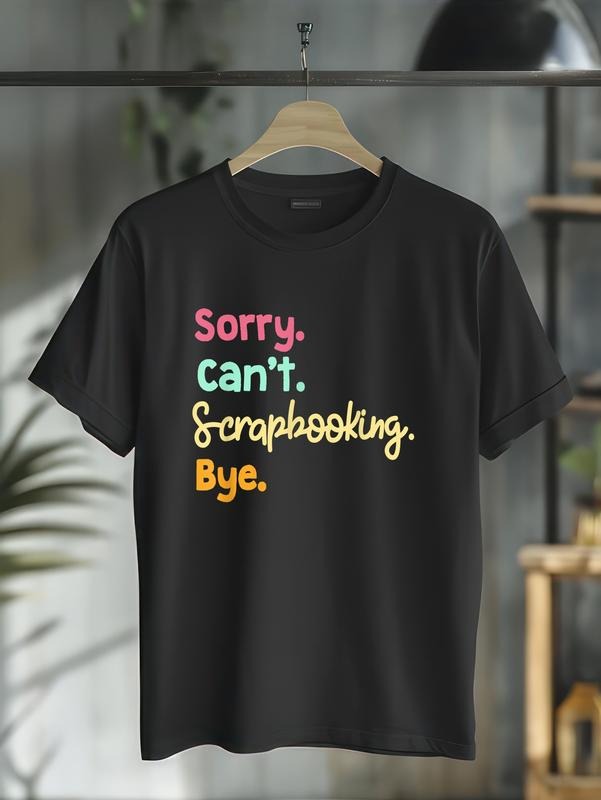 cotton Scrapbooking Hobbyist Artists Journal Memories Scrapbook T-Shirt casual Fashion graphic tees for women Hoodie,...