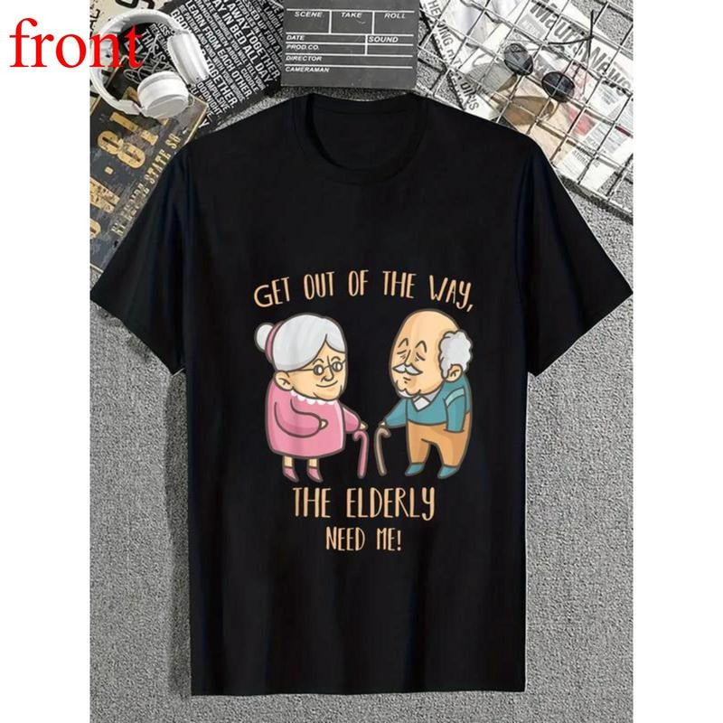 cotton Seniors Home Caregiver Funny Elderly Nurse Care Nursing T-Shirt casual Fashion graphic tees for women Hoodie,...